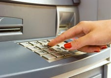 Using bank ATM