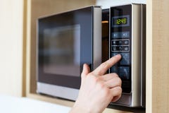 Using microwave oven