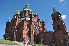 Uspenski Ortodoksalny kościół, Helsinki Obraz Royalty Free