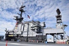 USS Midway Aircraft carrier in San Diego, California royalty free stock images USS Midway Aircraft carrier in San Diego, California royalty free stock images