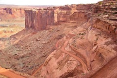 Utah-Canyonlands nationell Parkera-ö i himmelområde-viten Rim Road arkivfoton Utah-Canyonlands nationell Parkera-ö i himmelområde-viten Rim Road arkivfoton