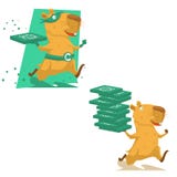 Utdragen capybaraspring för gullig hand royaltyfri illustrationer Utdragen capybaraspring för gullig hand royaltyfri illustrationer