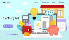 Utility bills and saving resources vector illustration Utility bills and saving resources vector illustration