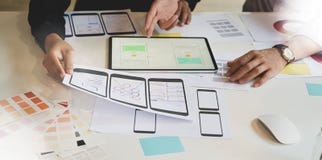 UX Graphic Designer Creative Planning Application Process Royalty Free Stock Photos UX Graphic Designer Creative Planning Application Process Royalty Free Stock Photos