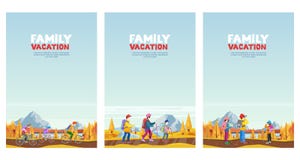 Vacanza di autunno della famiglia Il riciclaggio, facendo un'escursione ed all'aperto mette in mostra l'attività Illustrazioni di royalty illustrazione gratis Vacanza di autunno della famiglia Il riciclaggio, facendo un'escursione ed all'aperto mette in mostra l'attività Illustrazioni di royalty illustrazione gratis