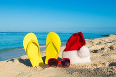Immagini Natale Al Mare.Vacanza Di Natale In Mare Feste Del Buon Anno Fotografia Stock Immagine Di Saluto Nuovo 60964178
