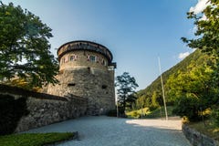 A Vaduz castle from Liechtenstein with a main tower. stock image A Vaduz castle from Liechtenstein with a main tower. stock image