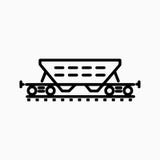 Vagone del grano, treno merci, icona di web illustrazione di stock Vagone del grano, treno merci, icona di web illustrazione di stock
