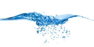 Vague d'eau avec l'éclaboussure.