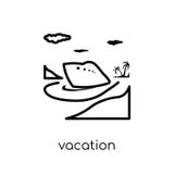 Vakantiepictogram vector illustratie Vakantiepictogram vector illustratie