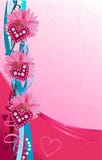 Valentine Background Card With Hearts Stock Photos Valentine Background Card With Hearts Stock Photos