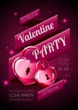 Valentine background. Disco poster Royalty Free Stock Photo Valentine background. Disco poster Royalty Free Stock Photo