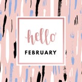 Valentine Day Greeting Card Vector Illustratie Valentine Day Greeting Card Vector Illustratie