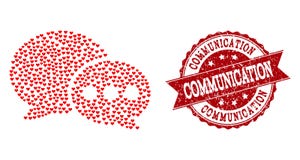 Valentine Heart Composition der Forum-Mitteilungs-Ikone und des Schmutz-Wasserzeichens lizenzfreie abbildung Valentine Heart Composition der Forum-Mitteilungs-Ikone und des Schmutz-Wasserzeichens lizenzfreie abbildung