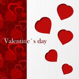 Valentine`s Card - I Love You Stock Images