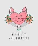 VALENTINE hand drawn backgrounds with flat design stock illustration VALENTINE hand drawn backgrounds with flat design stock illustration