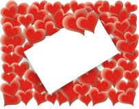 Valentines Day Card - Loving Hearts - Royalty Free Stock Photos Valentines Day Card - Loving Hearts - Royalty Free Stock Photos