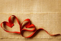 Valentines Day Hearts, Wedding couple, Valentine's Sackcloth stock photo Valentines Day Hearts, Wedding couple, Valentine's Sackcloth stock photo