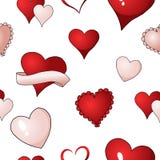 Valentines hearts vector seamless pattern background repetitive textile paint stock illustration Valentines hearts vector seamless pattern background repetitive textile paint stock illustration
