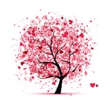 Valentinsgrußbaum mit Inneren für Ihre Auslegung vektor abbildung Valentinsgrußbaum mit Inneren für Ihre Auslegung vektor abbildung