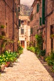 Valldemossa beautifulsgator arkivbild Valldemossa beautifulsgator arkivbild