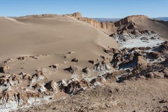 Valle de losu angeles Luna księżyc dolina w Atacama pustyni blisko San Pedro De Atacama Antofagasta, Chile, - Obrazy Stock Valle de losu angeles Luna księżyc dolina w Atacama pustyni blisko San Pedro De Atacama Antofagasta, Chile, - Obrazy Stock