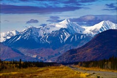 Valley And Mountainside Views, Yukon Territories, Canada Stock Photo Valley And Mountainside Views, Yukon Territories, Canada Stock Photo