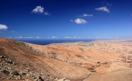 Valley of Betancuria, central Fuerteventura, Canary Islands. royalty free stock photography Valley of Betancuria, central Fuerteventura, Canary Islands. royalty free stock photography