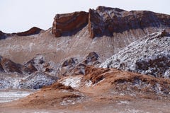 Vallée de la lune - La Luna, désert d'Atacama, Chili de Valle De photographie stock libre de droits Vallée de la lune - La Luna, désert d'Atacama, Chili de Valle De photographie stock libre de droits