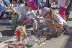 Valor do lago, Florida, EUA 23-24 fabuloso, 25o Fest anual da pintura da rua 2019 imagem de stock Valor do lago, Florida, EUA 23-24 fabuloso, 25o Fest anual da pintura da rua 2019 imagem de stock