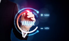 Value and innovation concept stock image Value and innovation concept stock image