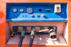 Valve Controls On A Machine. Stock Images