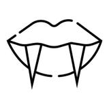 Vampire teeth icon. vector illustration Vampire teeth icon. vector illustration