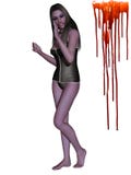 Vampiro fêmea - figura 3D ilustração stock Vampiro fêmea - figura 3D ilustração stock