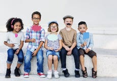 Van de de Aspiratie Moedig Activiteit van het kinderenkind het Succesconcept royalty-vrije stock foto Van de de Aspiratie Moedig Activiteit van het kinderenkind het Succesconcept royalty-vrije stock foto