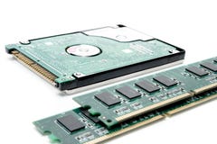 Van de het eindcomputer van de harde Schijf de kaart van het de ramsgeheugen royalty-vrije stock foto Van de het eindcomputer van de harde Schijf de kaart van het de ramsgeheugen royalty-vrije stock foto