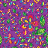 Van de de manierdriehoek van de bloemstijl het purpere naadloze patroon Royalty-vrije Stock Foto Van de de manierdriehoek van de bloemstijl het purpere naadloze patroon Royalty-vrije Stock Foto