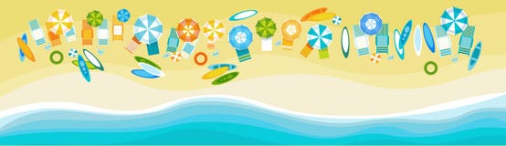Van het de Vakantie Vastgestelde Zand van het de zomerstrand Tropische de Vakantiebanner stock illustratie Van het de Vakantie Vastgestelde Zand van het de zomerstrand Tropische de Vakantiebanner stock illustratie