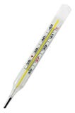 Van het glasCelsius van de thermometer de medische schaal Celsius stock foto's Van het glasCelsius van de thermometer de medische schaal Celsius stock foto's