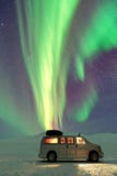 Van sous Aurora Borealis photo stock Van sous Aurora Borealis photo stock