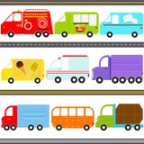 Van / Truck Vehicles / Freight Transportation vector illustration Van / Truck Vehicles / Freight Transportation vector illustration