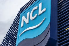 Norwegian Cruise Line NCL logo/sign/emblem on Norwegian Star Cruise Ship
