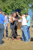 Vancouver-` s teilweise Sonnenfinsternis lizenzfreies stockfoto Vancouver-` s teilweise Sonnenfinsternis lizenzfreies stockfoto