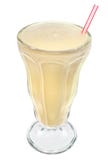 Vanilla ice cream milkshake drink