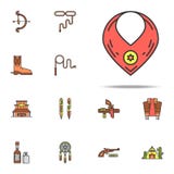 Vaqueiro \ ‘ícone colorido covarde de s Grupo universal dos ícones ocidentais selvagens para a Web e o móbil ilustração do vetor Vaqueiro \ ‘ícone colorido covarde de s Grupo universal dos ícones ocidentais selvagens para a Web e o móbil ilustração do vetor