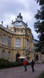 Vara замка Vajdahunyad венгерское-Vajdahunyad замок в парке города Будапешта, Венгрии стоковое фото Vara замка Vajdahunyad венгерское-Vajdahunyad замок в парке города Будапешта, Венгрии стоковое фото