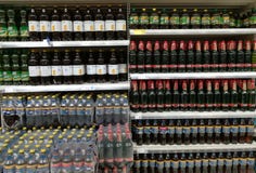 Variation av öl arkivfoton Variation av öl arkivfoton