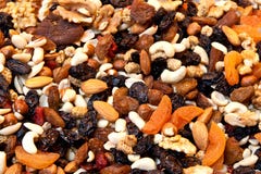 Various Dried Fruits Stock Images