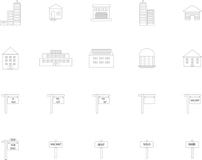 Various property icons. On white background vector illustration Various property icons. On white background vector illustration