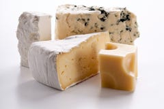 Various Types Of Cheeses. Stock Images